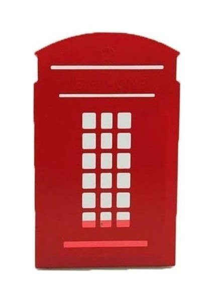 1 Çift Londra Telefon Kulübesi Tasarım Anti Skid Kitap Raf Tutucu Kırtasiye (Kırmızı) | Bookendends (Yurt Dışından) fırsatları