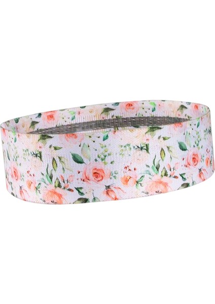 Direnç Bant Rahat Elastik Olmayan Çekme Yardım Egzersiz Bantları Ganimet Beyaz Floral (Yurt Dışından)