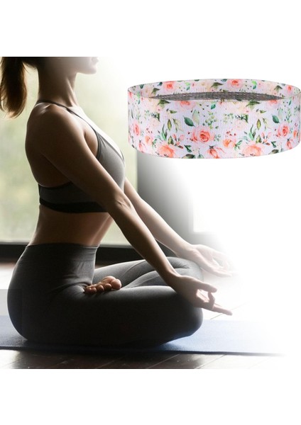 Direnç Bant Rahat Elastik Olmayan Çekme Yardım Egzersiz Bantları Ganimet Beyaz Floral (Yurt Dışından) indirimleri