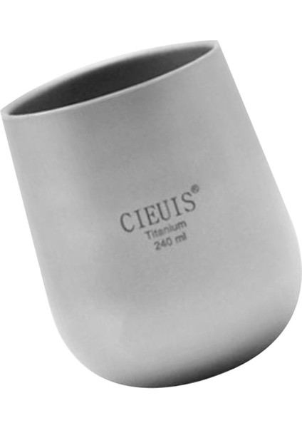 Taşınabilir Çift Duvarlı Titanyum Kupası Tencere Kahve Çay Kupası Içki Kampı 240ML (Yurt Dışından) indirimleri