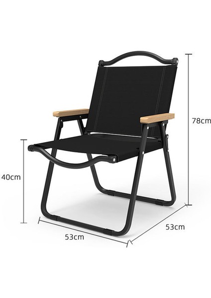 Katlanır Kamp Sandalyesi, Siyah Büyük Için Istikrarlı Katlanır Yük Taşıyan Konforlu Yürüyüş Koltuğu (Yurt Dışından) modelleri