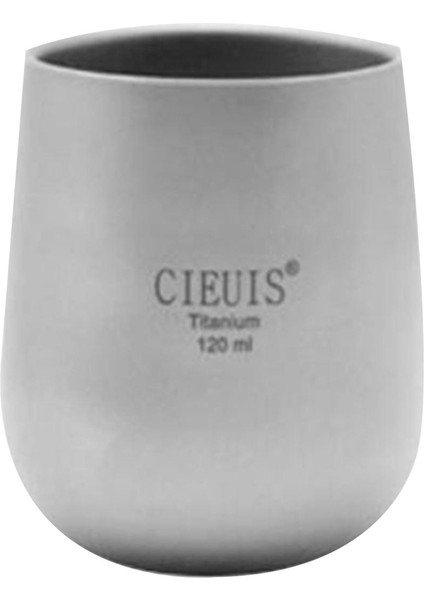 Ultralight Çift Duvarlı Titanyum Kupası Kahve Çay Kupası Içecek Tencere Kampı 120ML (Yurt Dışından) fiyatları