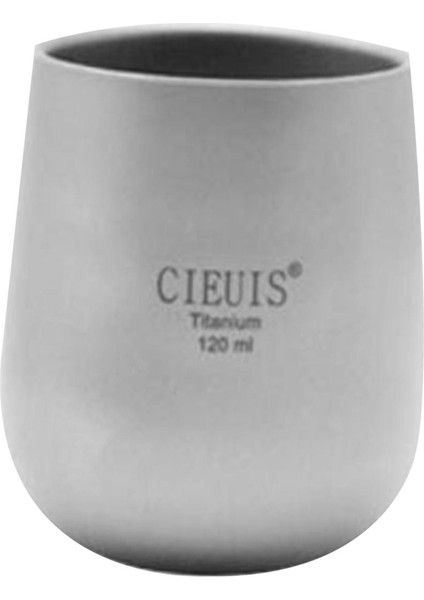 Ultralight Çift Duvarlı Titanyum Kupası Kahve Çay Kupası Içecek Tencere Kampı 120ML (Yurt Dışından) modelleri