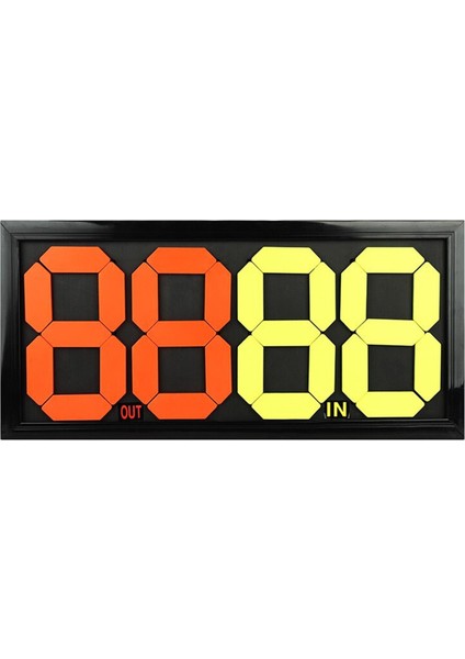 Futbol Ikame Kartı Parlak Renk Numarası Futbol Ikame Tahtası 84CMX38.5CMX2CM (Yurt Dışından)
