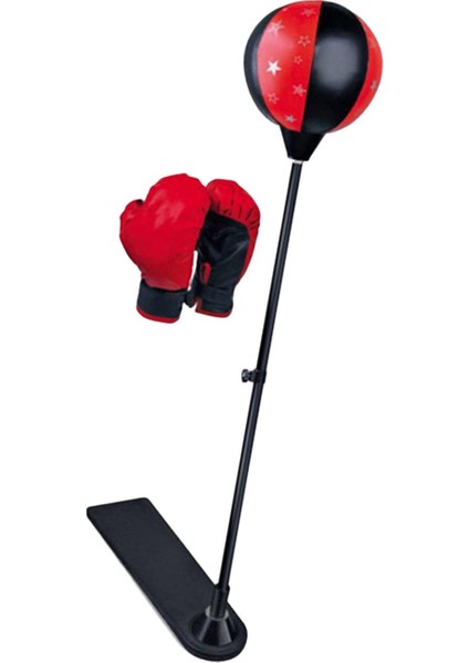 Çocuklar Yumruk Çanta Seti W/ayarlanabilir Stant Eldivenleri Yetişkinler Ev Egzersizi Çevikliği 1 Eldiven (Yurt Dışından)