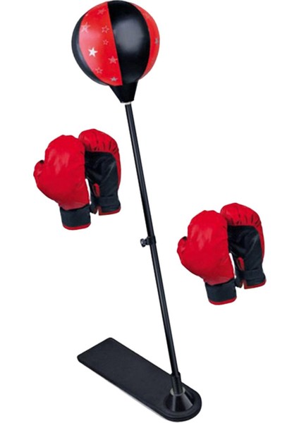 Çocuklar Yumruk Çanta Seti W/ayarlanabilir Stant Eldivenleri Yetişkinler Ev Egzersiz Çevikliği Iki Eldiven (Yurt Dışından) indirimleri