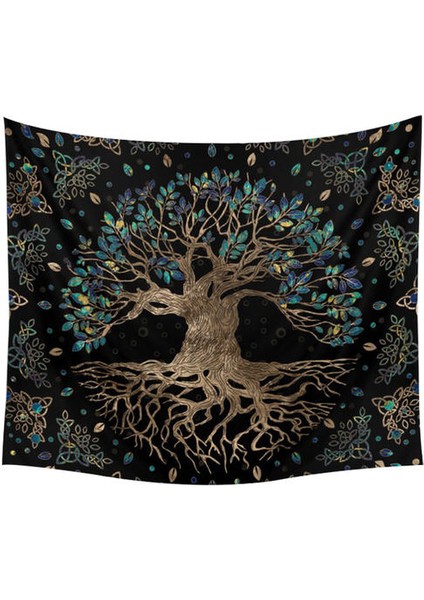 180x230 Cm Yaşam Ağaçları Goblen Duvar Asılı Psychedelic Duvar Halı Bohemian Hippi Dilek Ağacı Goblenler Ev Dekor Kanepe Atmak | Dekoratif (Yurt Dışından)
