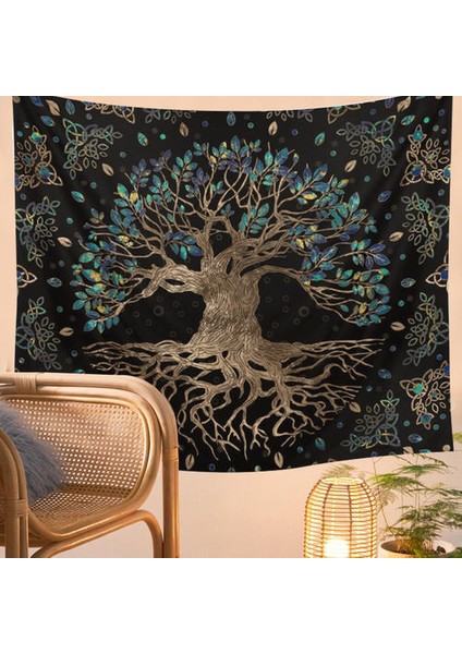 180x230 Cm Yaşam Ağaçları Goblen Duvar Asılı Psychedelic Duvar Halı Bohemian Hippi Dilek Ağacı Goblenler Ev Dekor Kanepe Atmak | Dekoratif (Yurt Dışından)