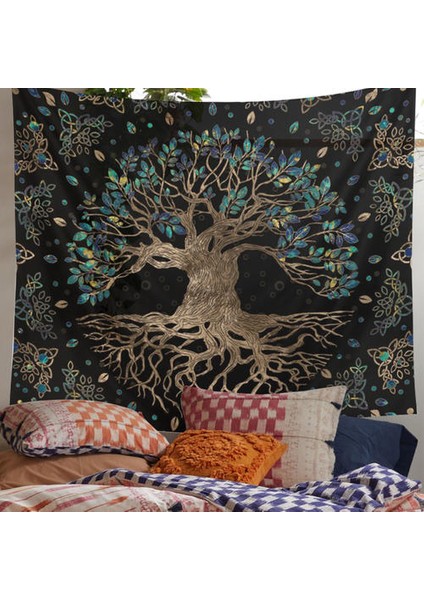 180x230 Cm Yaşam Ağaçları Goblen Duvar Asılı Psychedelic Duvar Halı Bohemian Hippi Dilek Ağacı Goblenler Ev Dekor Kanepe Atmak | Dekoratif (Yurt Dışından)