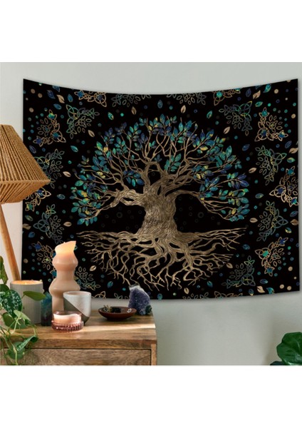 180x230 Cm Yaşam Ağaçları Goblen Duvar Asılı Psychedelic Duvar Halı Bohemian Hippi Dilek Ağacı Goblenler Ev Dekor Kanepe Atmak | Dekoratif (Yurt Dışından)