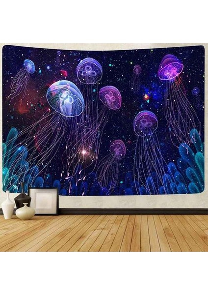 Orman Goblen Psychedelic Deniz Denizanası Sanat Duvar Oturma Odası Için Sanat Duvar Asılı Goblenler Ev Yurt Dekor | Dekoratif (Yurt Dışından)