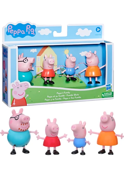 Peppa Pig Ve Ailesi 4'lü Figür Seti F2171