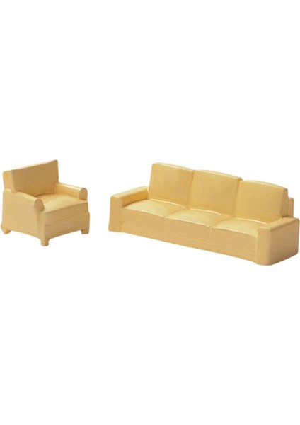 2pcs Dollhouse Couch Dollhouse Mobilyaları 1/64 Bej Için Reçine (Yurt Dışından) fiyatları