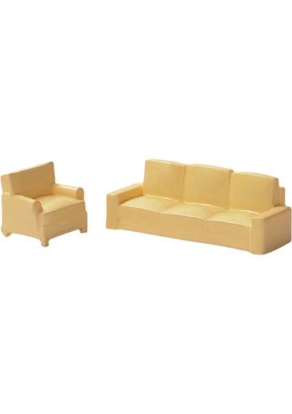 2pcs Dollhouse Couch Dollhouse Mobilyaları 1/64 Bej Için Reçine (Yurt Dışından) fırsatları