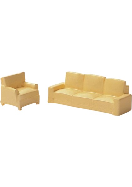 2pcs Dollhouse Couch Dollhouse Mobilyaları 1/64 Bej Için Reçine (Yurt Dışından) indirimleri