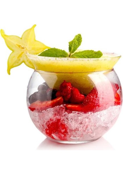 Parti Buzlu Koni Cam Top Tutucu Set Bar Moleküler Kokteyl Fincan Özel Içecekler Smoothies Kase Kupa | Şeffaf (Yurt Dışından)