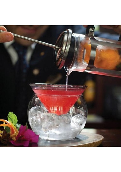 Parti Buzlu Koni Cam Top Tutucu Set Bar Moleküler Kokteyl Fincan Özel Içecekler Smoothies Kase Kupa | Şeffaf (Yurt Dışından)