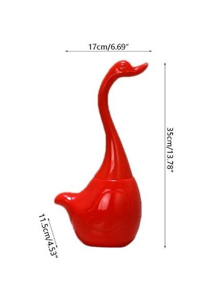 Kuğu Şekli Tuvalet Fırçası Banyo Aksesuarları Seramik Baz Plastik Kolu Temizlik | Tuvalet Fırçası Tutucular (Yurt Dışından) fırsatları
