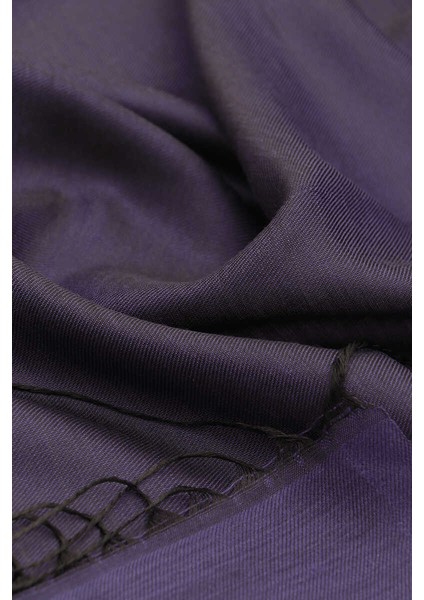 Siyah Mor Ipek Görünümlü Şal modelleri