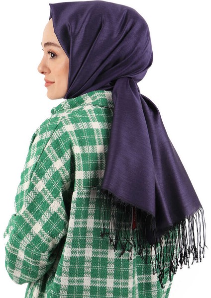 Siyah Mor Ipek Görünümlü Şal fırsatları