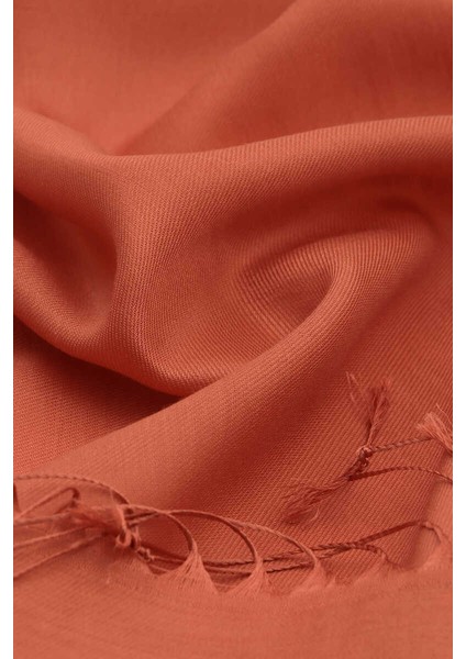 Kiremit Ipek Görünümlü Şal modelleri