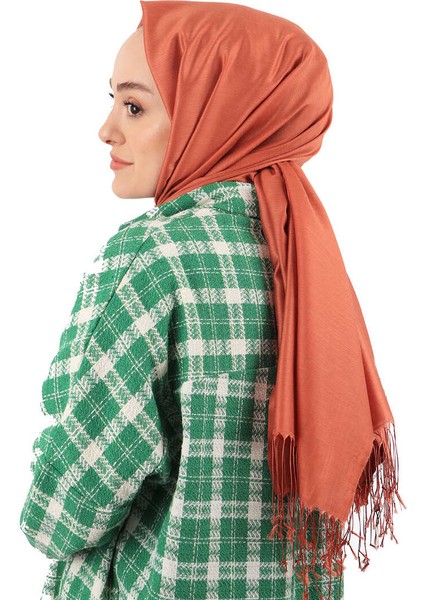 Kiremit Ipek Görünümlü Şal fırsatları