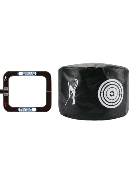 Golf Swing Trainer Seti Vuruş Çantası Yeni Başlayanlar Için Açık Hava Etki Gücü (Yurt Dışından)