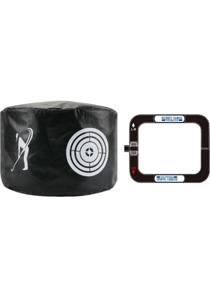 Golf Swing Trainer Seti Vuruş Çantası Yeni Başlayanlar Için Açık Hava Etki Gücü (Yurt Dışından)