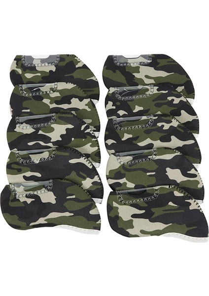 10PCS Golf Demir Kafa Kapakları Set Golf Demir Headcover Golf Kama Kapakları Set (Yurt Dışından) fırsatları