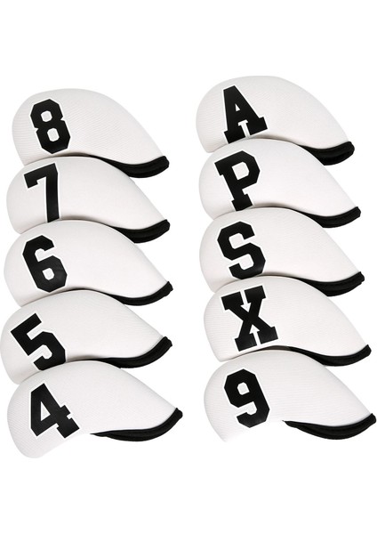 10PCS Golf Demir Kafa Örtüleri Numarası Etiket Sargısı Golf Demir Headcovers Aksesuarları (Yurt Dışından) modelleri