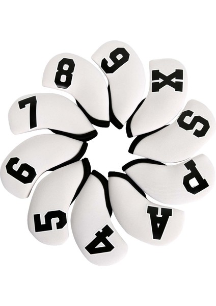 10PCS Golf Demir Kafa Örtüleri Numarası Etiket Sargısı Golf Demir Headcovers Aksesuarları (Yurt Dışından) indirimleri
