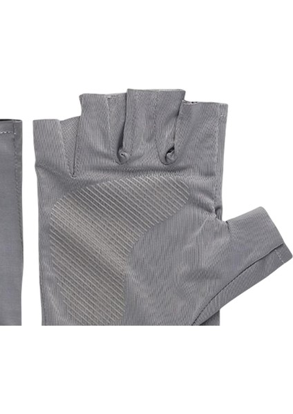 Buz Ipek Güneş Kremi Eldivenler Kaymaz Eldivenler Yarı Gri Için Yarı Parmak Unisex (Yurt Dışından) fırsatları
