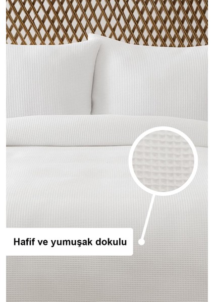 Waffle Çift Kişilik Pike Seti Beyaz fiyatları