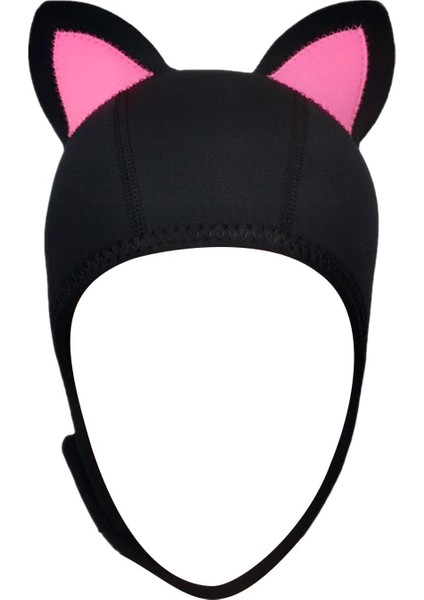 Kedi Kulakları Wetsuit Hood Cap Kadınlar Için Hava Havalandırma Dayanıklı Pembe Kulak L. (Yurt Dışından)