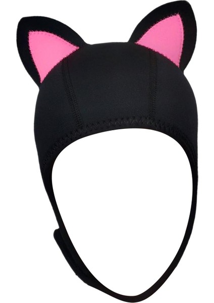 Kedi Kulakları Wetsuit Hood Cap Kadınlar Için Hava Havalandırma Dayanıklı Pembe Kulak L. (Yurt Dışından) modelleri