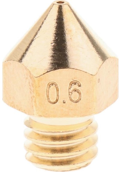 1.75MM Filament 3D Yazıcılar Için Pirinç Ekstruder Memesi Baskı Kafası 0.6mm (Yurt Dışından)