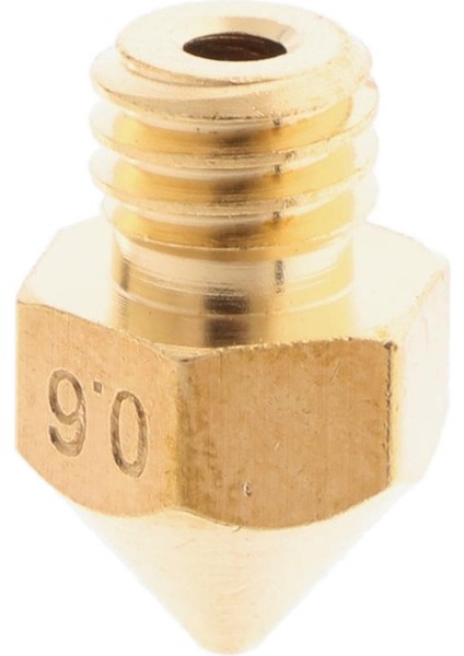 1.75MM Filament 3D Yazıcılar Için Pirinç Ekstruder Memesi Baskı Kafası 0.6mm (Yurt Dışından)