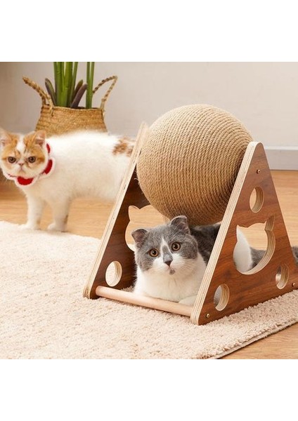 Kedi Tırmalamak Kurulu Giymek Dayanıklı Sicim Topu Dikey Scratcher Yavru Oyuncak Taşlama Pençe Tırmalamak Topu Pet Kedi Malzemeleri | Mobilya Ve Çizikler (Yurt Dışından) fırsatları
