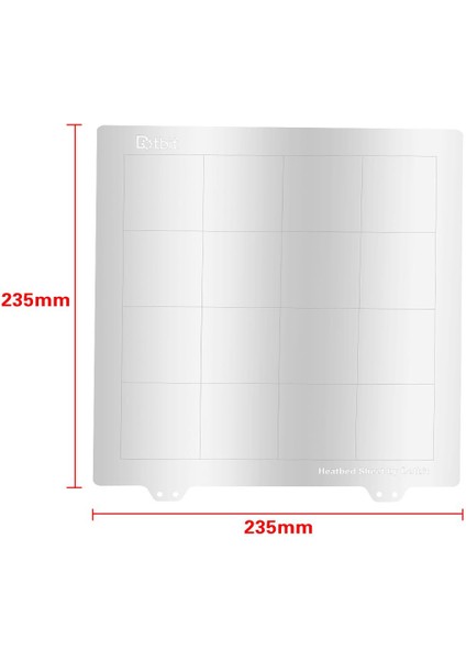235MM 3D Yazıcı Çelik Sac Isı Yatağı + Creencity Ender-3 Için Manyetik Sticker (Yurt Dışından)