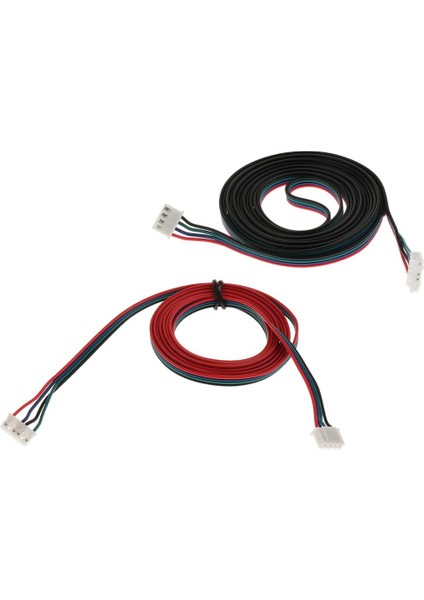 2 Adet 3D Yazıcı Step Motor Uzatma Bağlantı Kablosu Xh2.54 1m+2m (Yurt Dışından)