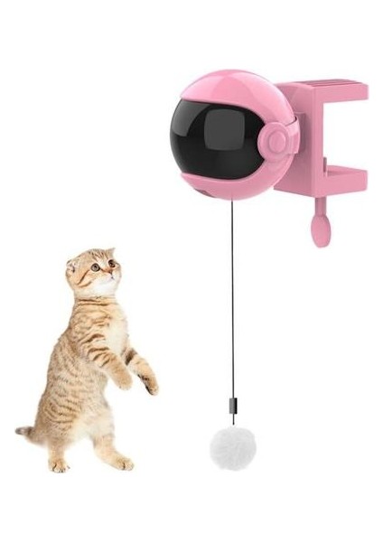 Elektrikli Kedi Oyuncak Interaktif Oyuncak Kedi Kedi Için Oyun Yo Yo Kaldırma Topu Elektrikli Oyuncak Pet Geri Çekilebilir Halat Zeka Oyuncak | Kedi Oyuncakları (Pembe) (Yurt Dışından)
