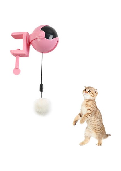 Elektrikli Kedi Oyuncak Interaktif Oyuncak Kedi Kedi Için Oyun Yo Yo Kaldırma Topu Elektrikli Oyuncak Pet Geri Çekilebilir Halat Zeka Oyuncak | Kedi Oyuncakları (Pembe) (Yurt Dışından)