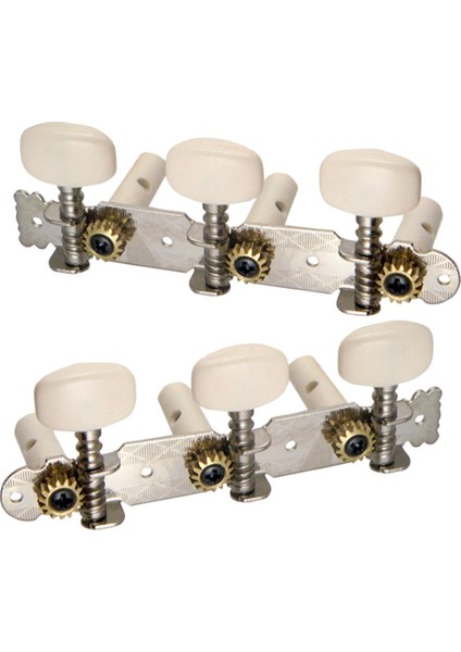 2 Adet Gümüş Kaplama Gitar Tuning Pegs Tuner Klasik Gitar Parçaları Için 3R3L (Yurt Dışından)