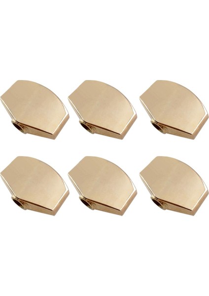 6 Adet Gitar Dize Düğmesi Tuning Peg Tuner Kafaları Pentagon Şekilli Altın (Yurt Dışından)