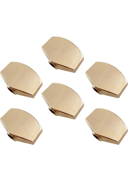 6 Adet Gitar Dize Düğmesi Tuning Peg Tuner Kafaları Pentagon Şekilli Altın (Yurt Dışından)