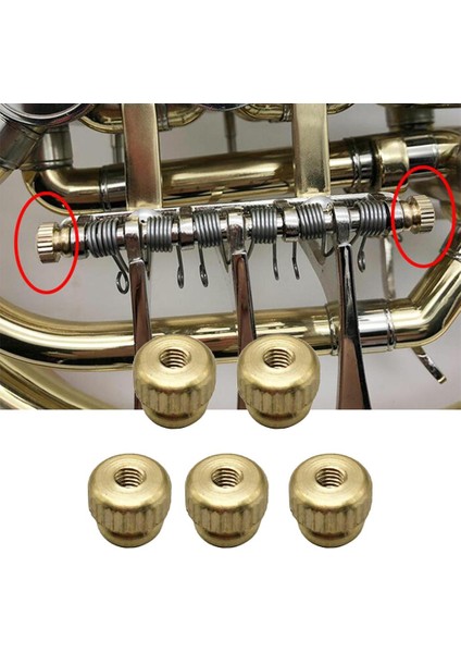 Fransız Boynuz Vidaları Somun 6 Pc (Yurt Dışından)
