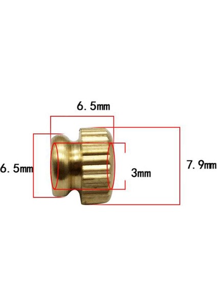 Fransız Boynuz Vidaları Somun 6 Pc (Yurt Dışından)