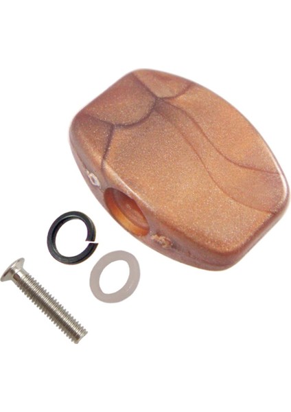 6 Adet Kahve Gitar Tuning Peg Makine Kafaları Kolu Düğmesi Doğal Doku (Yurt Dışından)