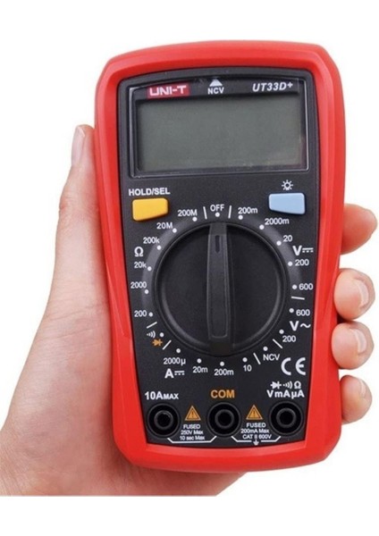 Unıtech Unı-T UT33D+ Dijital Multimetre 600V 10A