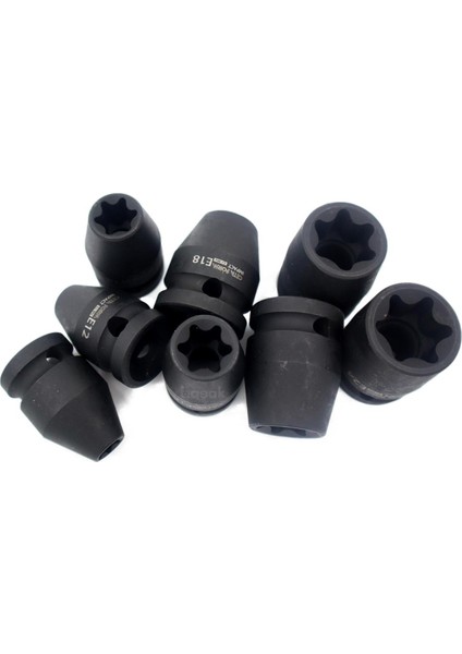 E10 - E24 1/2" Dişi Torx Havalı Lokma Takımı 8 Parça C66-R08